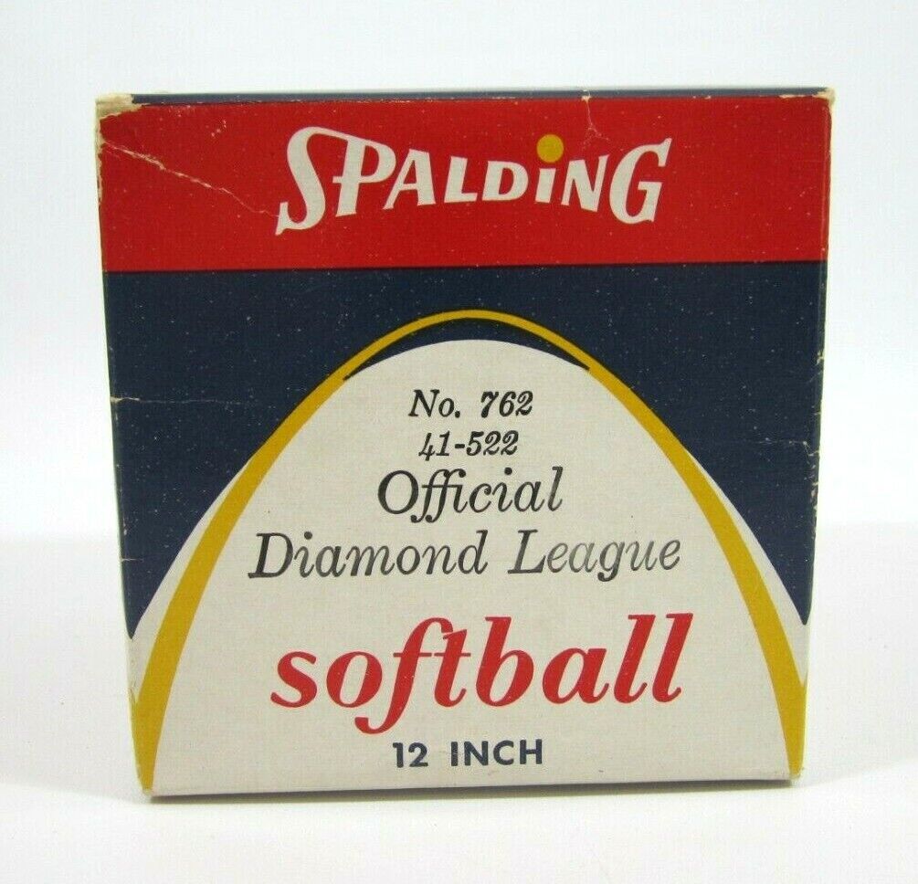 Spalding 12-inch Softball No 762 41-522 Sealed Ball Official Diamond League