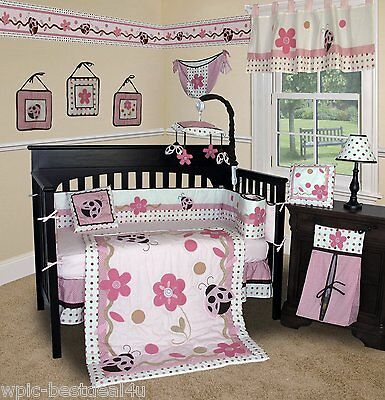 Baby Boutique - Ladybug - 13 Pcs Crib Bedding Set