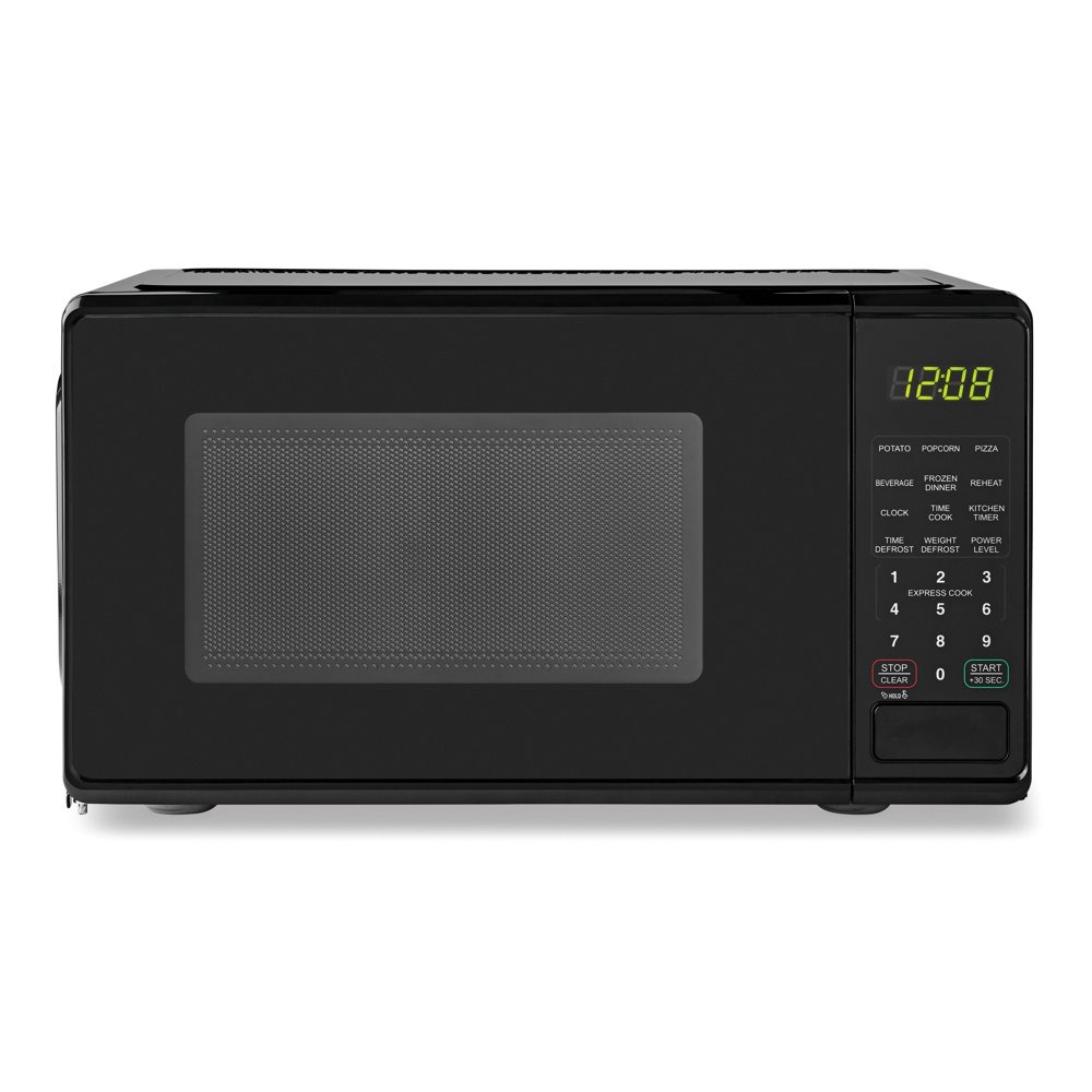 Countertop Microwave Oven With 0.7 Cu Ft Capacity Kitchen Appliance Black New