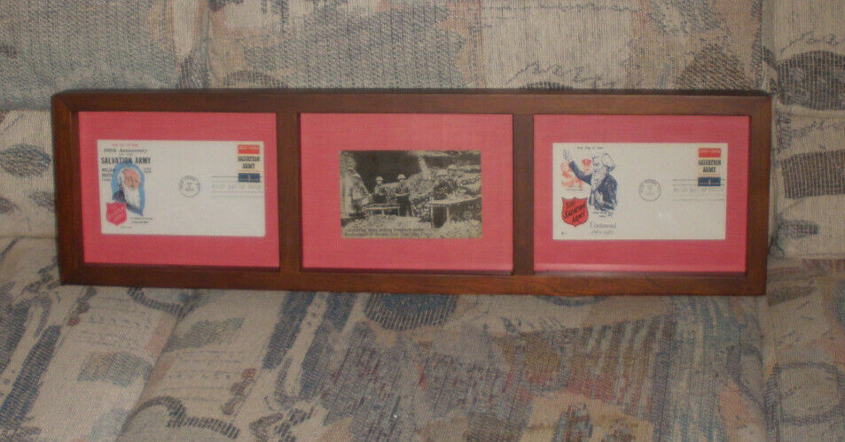 The Salvation Army-photo Frame-two Postcards And A Photo Of The Doughnut Girls