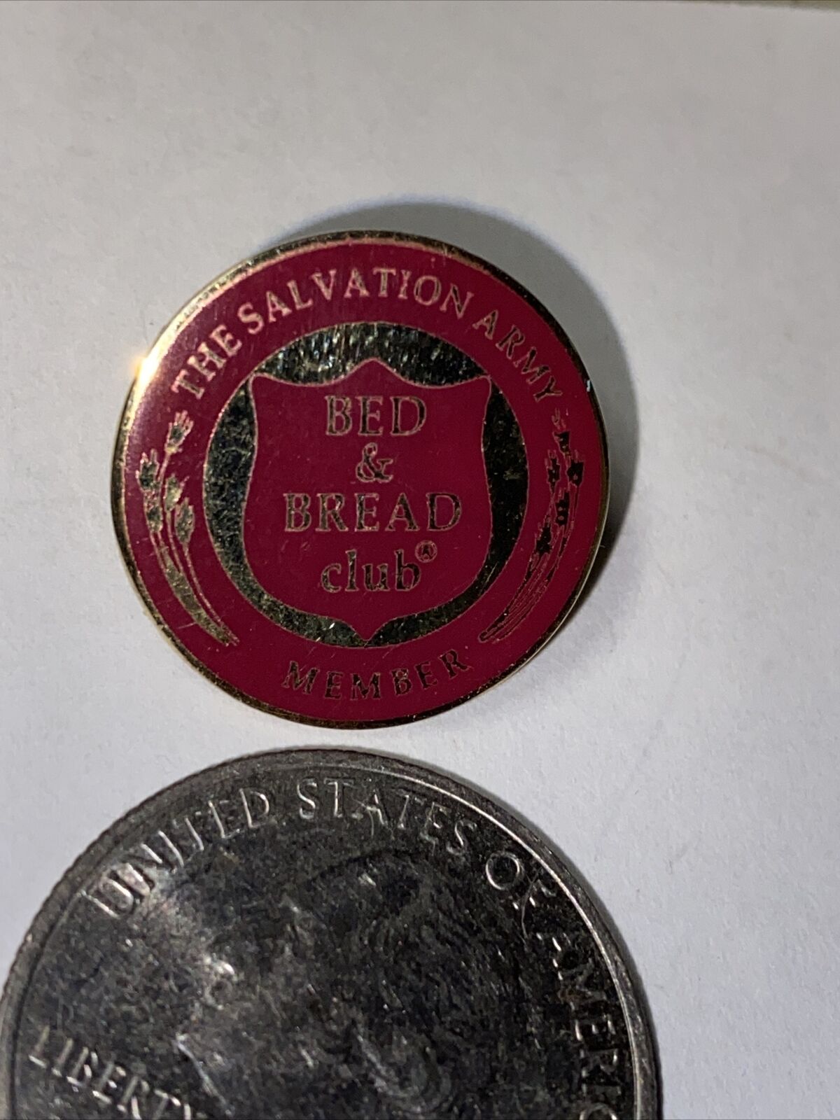 Lapel Pin -the Salvation Army - Bed And Bread Club Member Pin