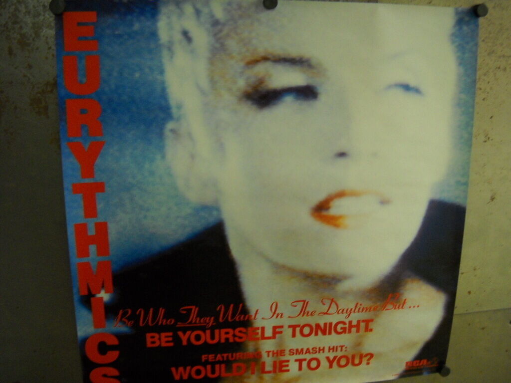 Eurythmics Large Rare 1985 Record Company Promo Poster From Be Yourself