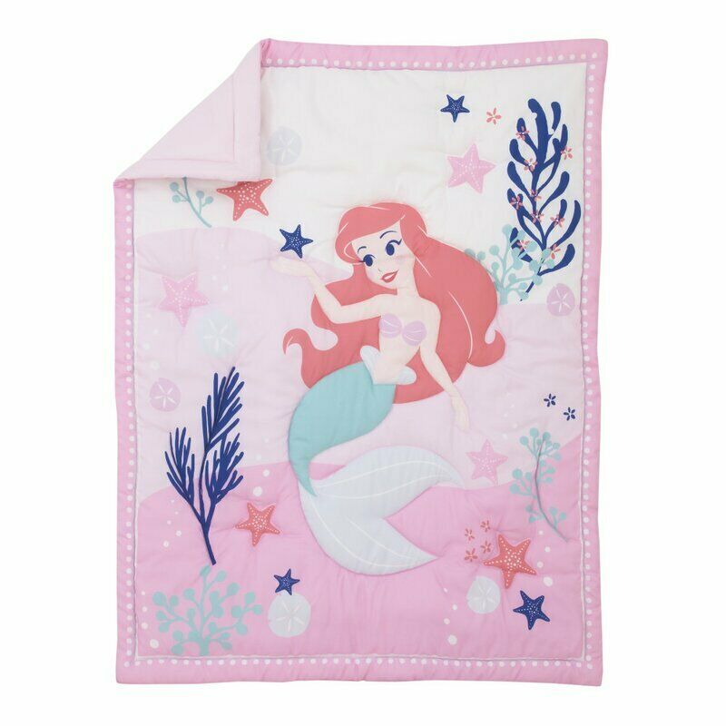Disney Ariel Little Mermaid  Baby Girl Crib Comforter Only  See Details 🏸