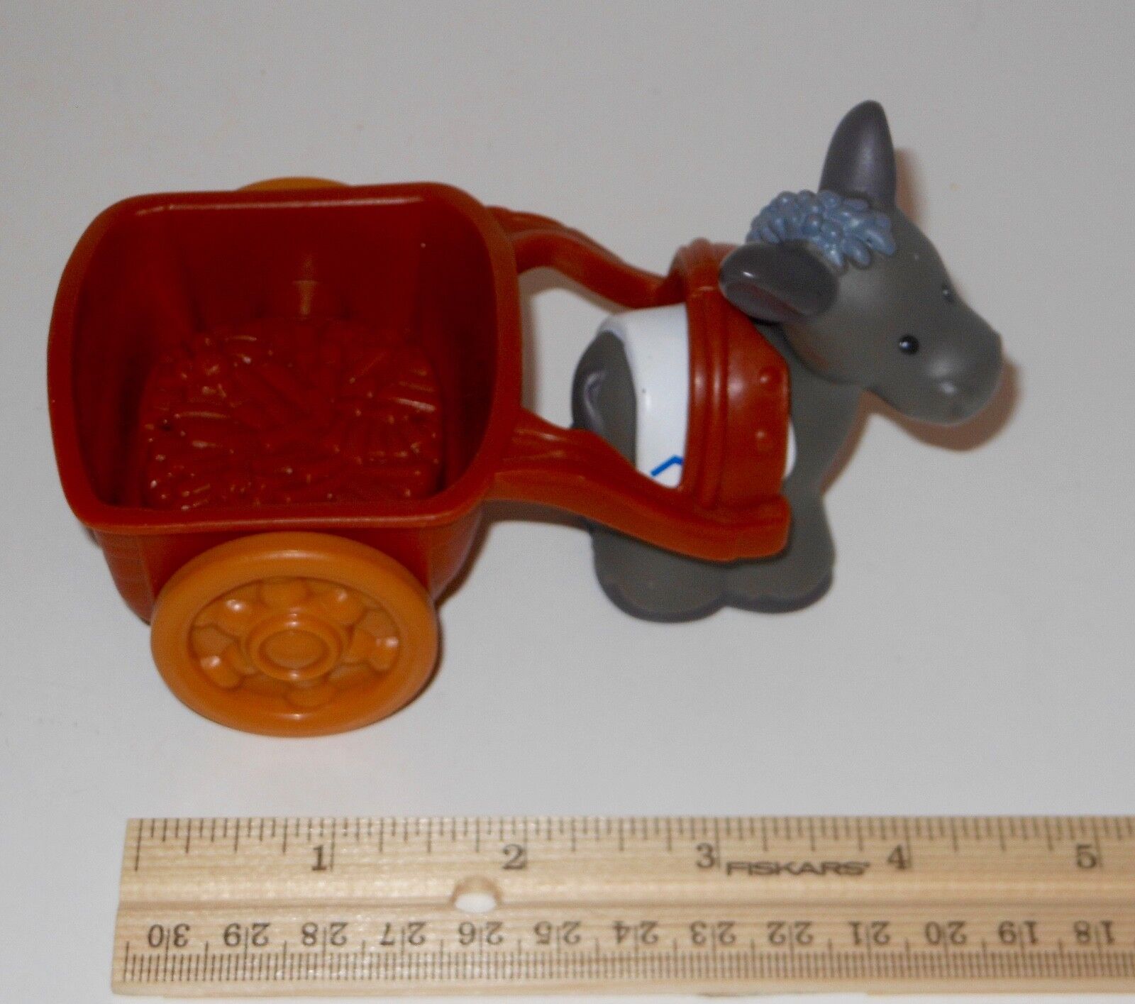 Lot 2 Donkey & Cart Replacement Parts For Fisher Price Christmas Nativity Set