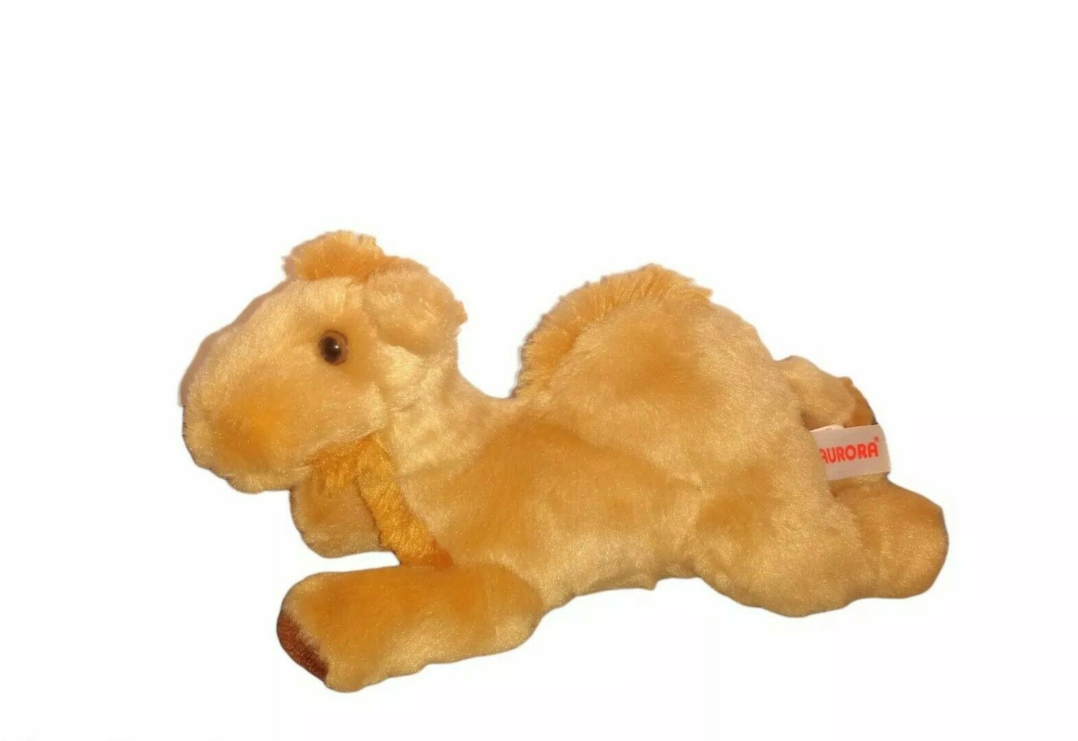 Aurora Lying Brown Camel Beanbag Plush Realistic Stuffed Animal Toy 2016/ 9"