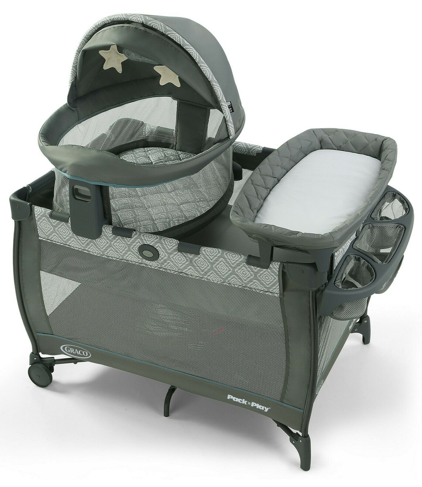 Graco Baby Pack 'n Play Travel Dome Dlx Bassinet Playard Napper Archer New