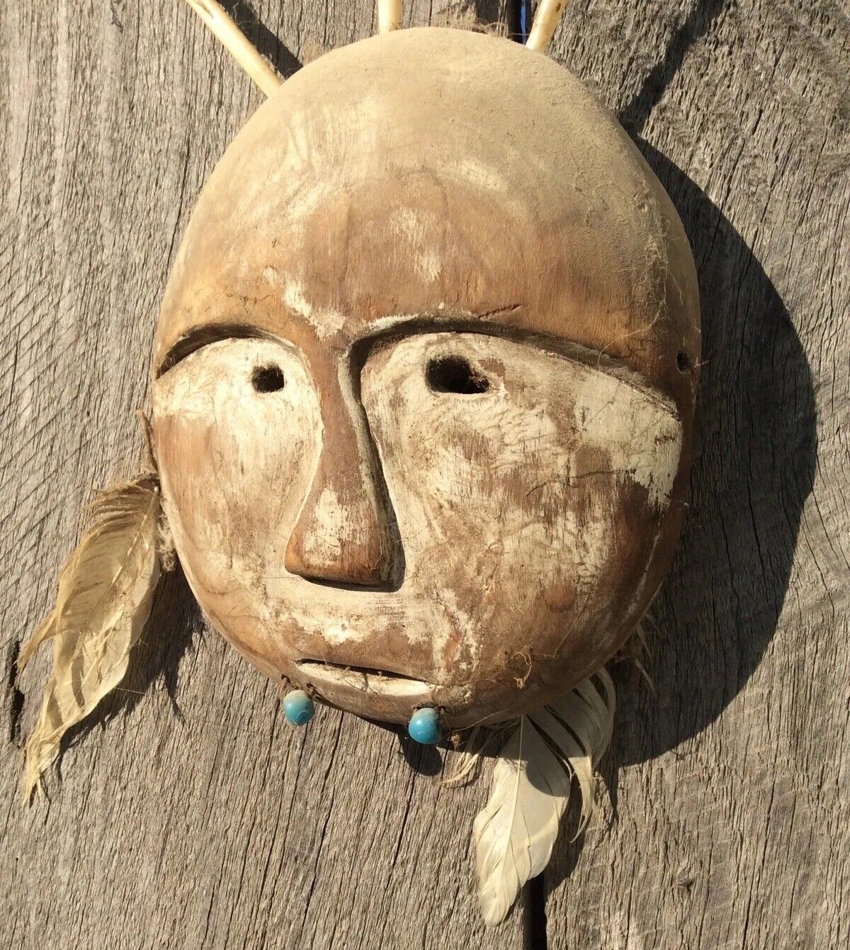 Northwest Coast Alaskan Yupik Mask Antique Native American Indian Eskimo 1900