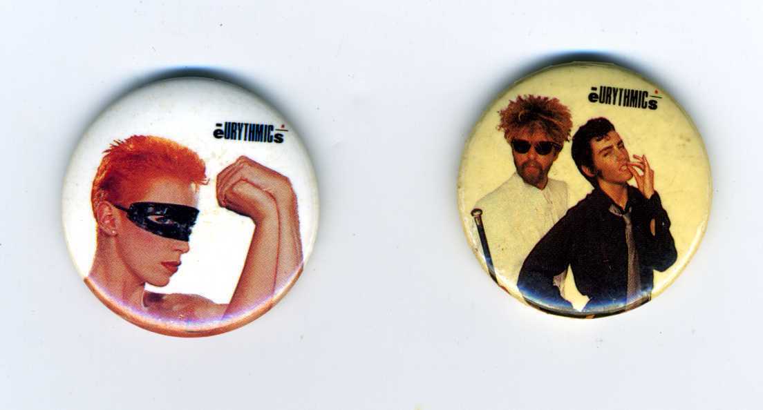 Eurythmics 1980's Buttons