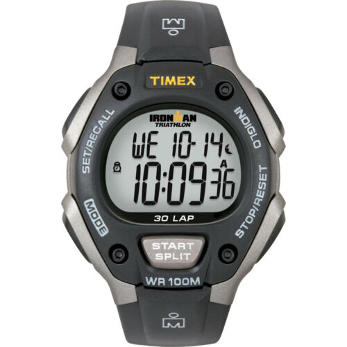 Timex Ironman Triathlon 30 Lap - Black/silver  (t5e901)