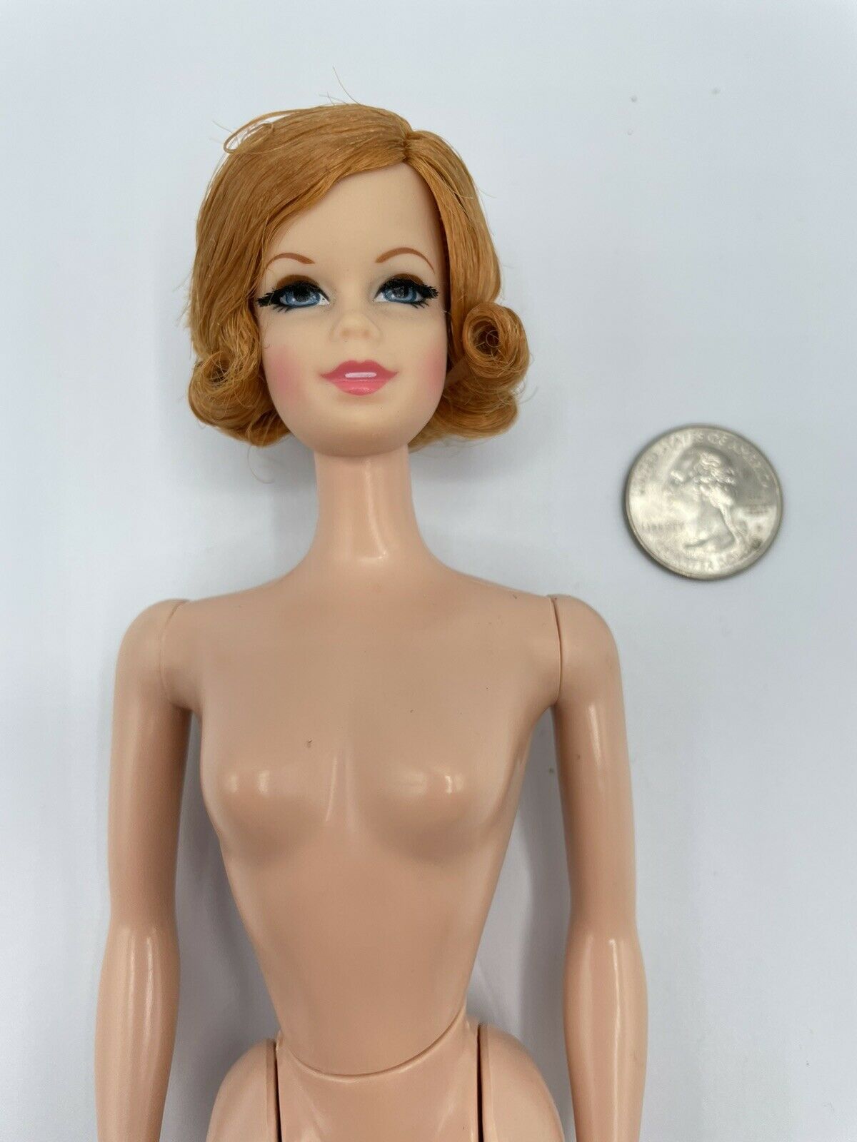 Vintage Barbie Reproduction Titan Stacey Tnt Mod Bend Legs Hrd Curl Rooted Lash