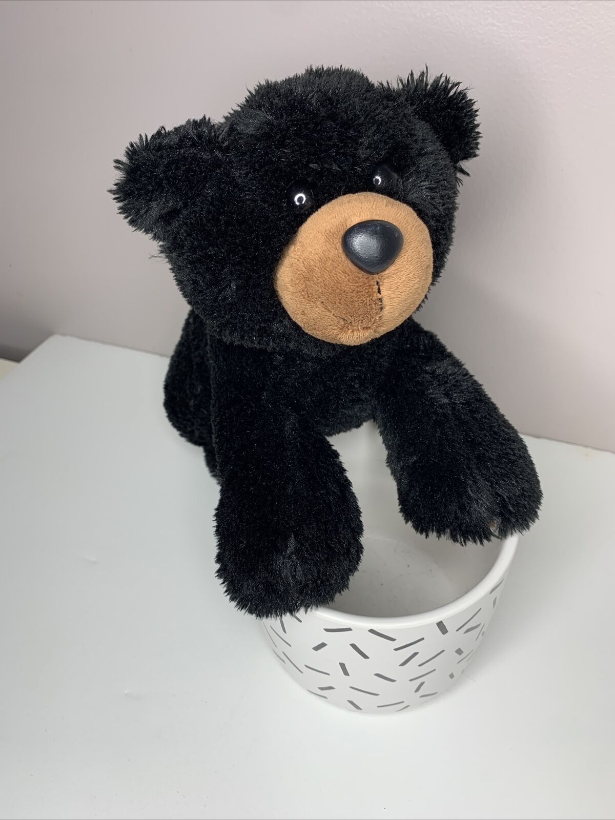 Rare Aurora  Flopsie 12" Sullivan Black Bear Soft Plush Toy Stuffed Animal Teddy
