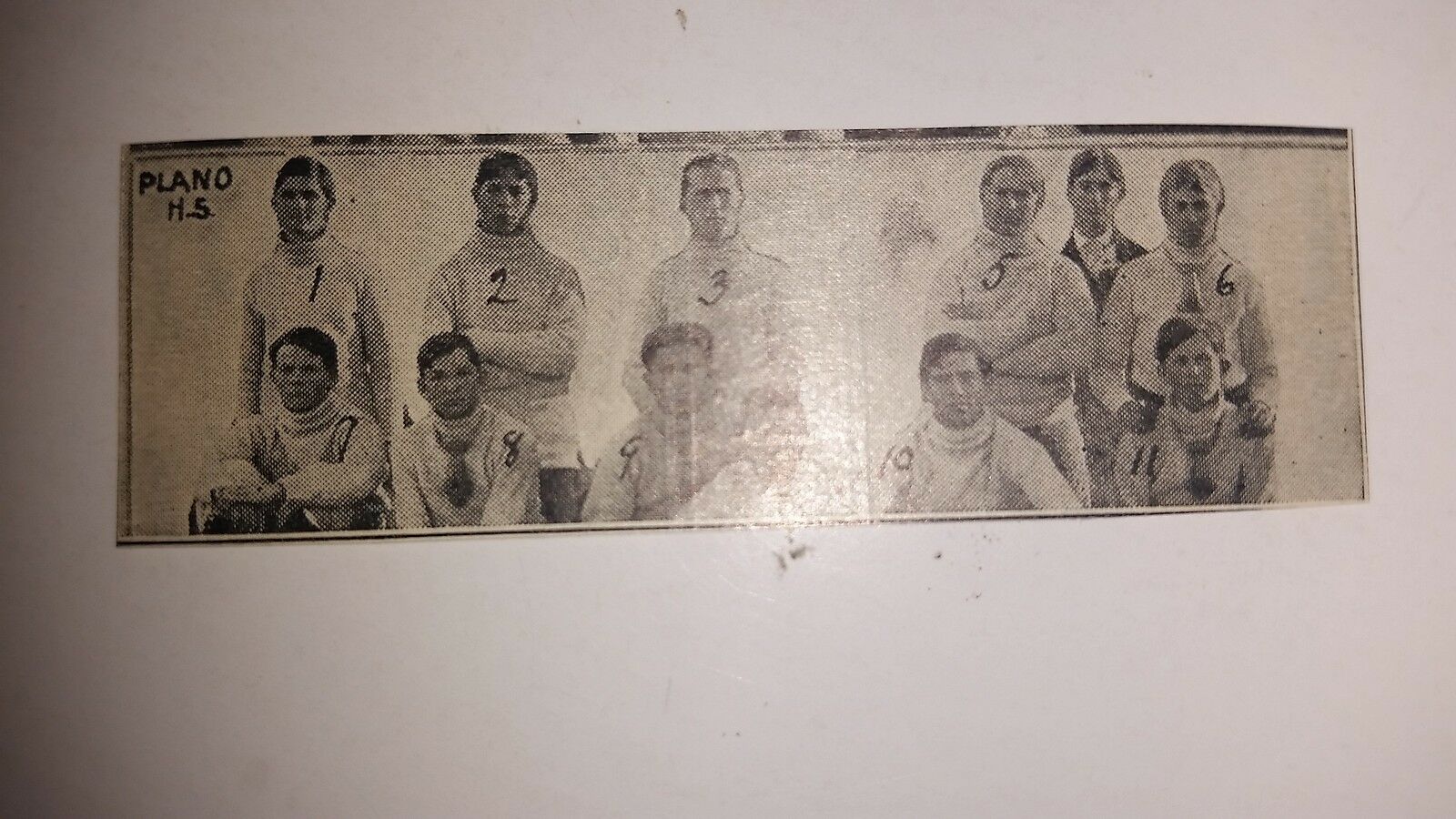 Plano Texas High School 1906 Mini Football Team Picture Rare!