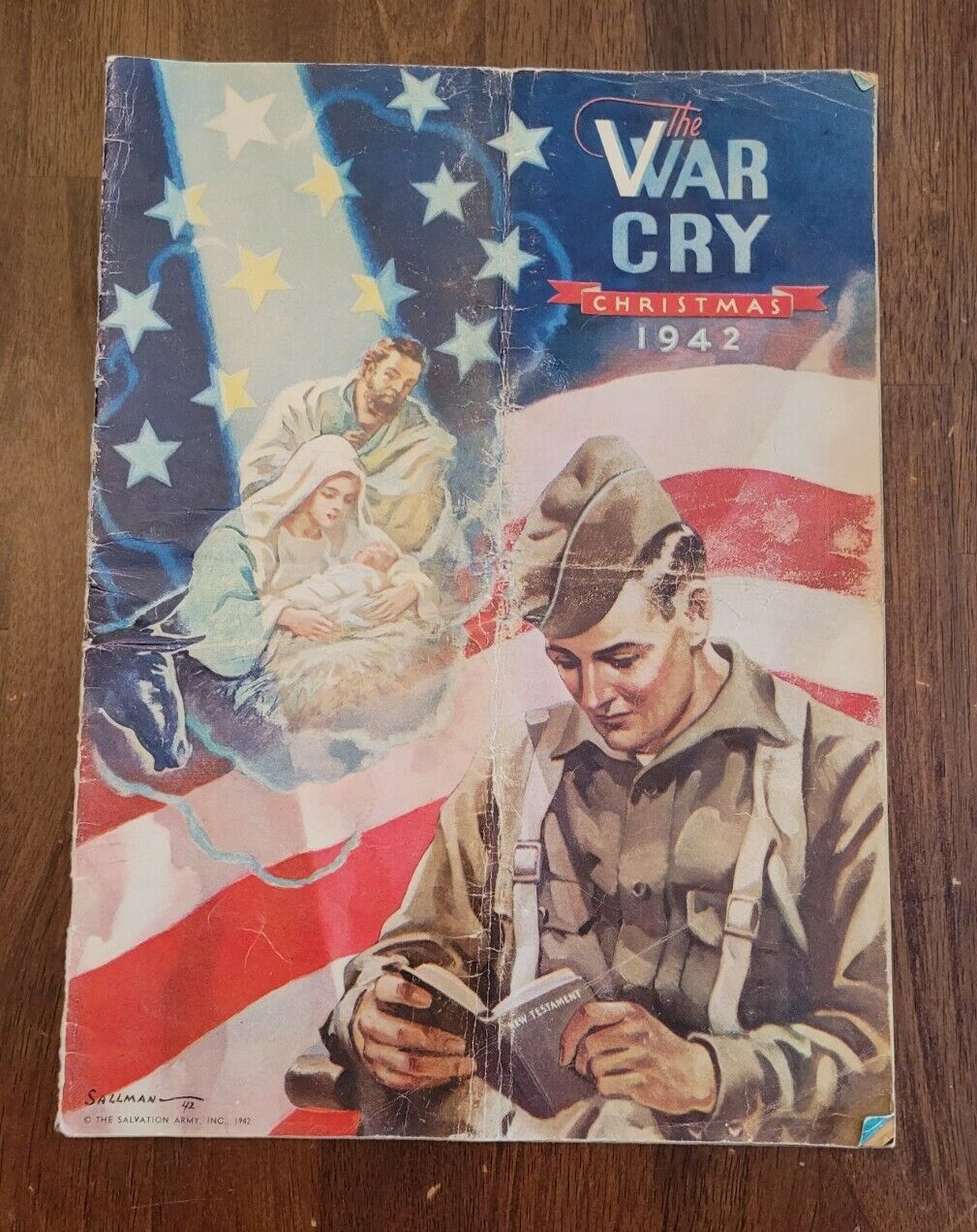 1942 Salvation Army "the War Cry" Magazine Christmas Issue Soldiers Homefront