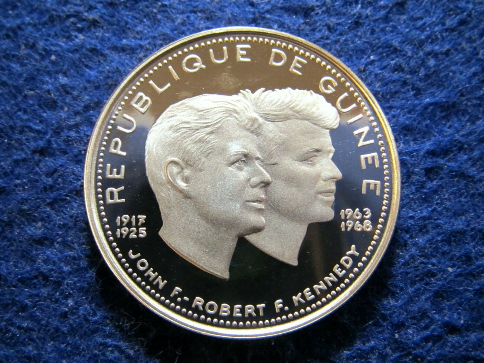 One Year Type - 1970 Guinea Silver 200 Francs Gem Cameo Proof - Kennedy Bros.