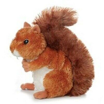 Nutsie The Brown Squirrel Aurora Plush Stuffed Animal Toy Cute Cuddly 8 Inches