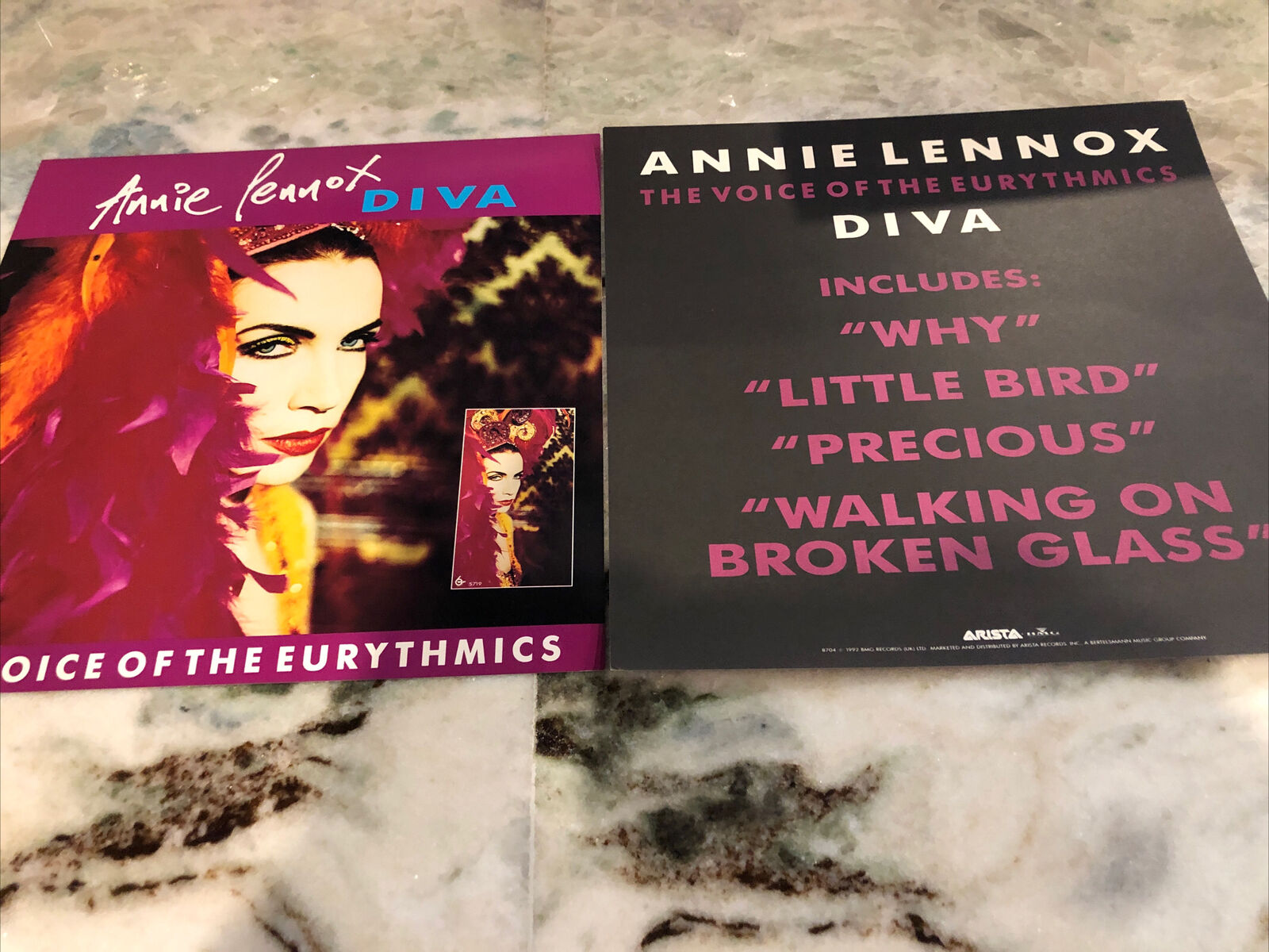 Annie Lennox Of Eurythmics 2 Promo Album Flats Diva