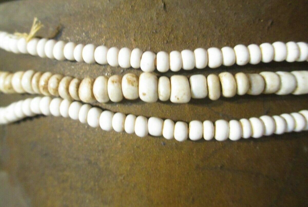 3 Strands Antique Old Trade Beads Necklaces Small Beads