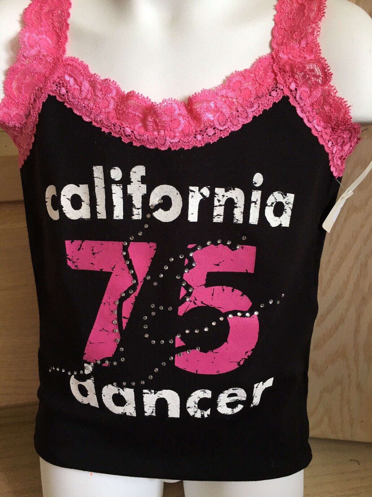 Tias Child’s Extra Small 4/5 Black California Dancer Tank
