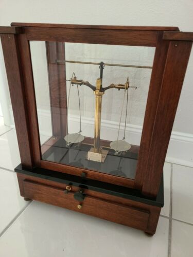 Vintage Antique Voland & Sons Analytical Balance Scale