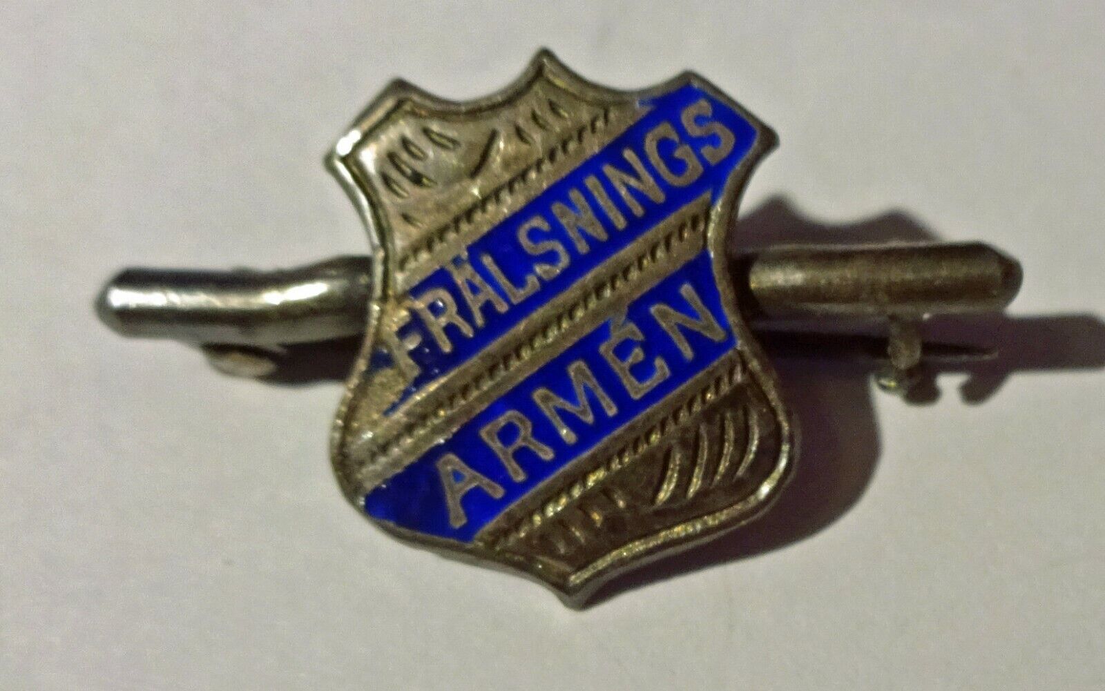 The Salvation Army Sweden Fralsningsarmen Silver Pin Badge Abzeichen