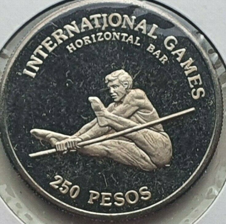 1984 Guinea - Bissau 250 Pesos Proof Coin Horizontal Bar
