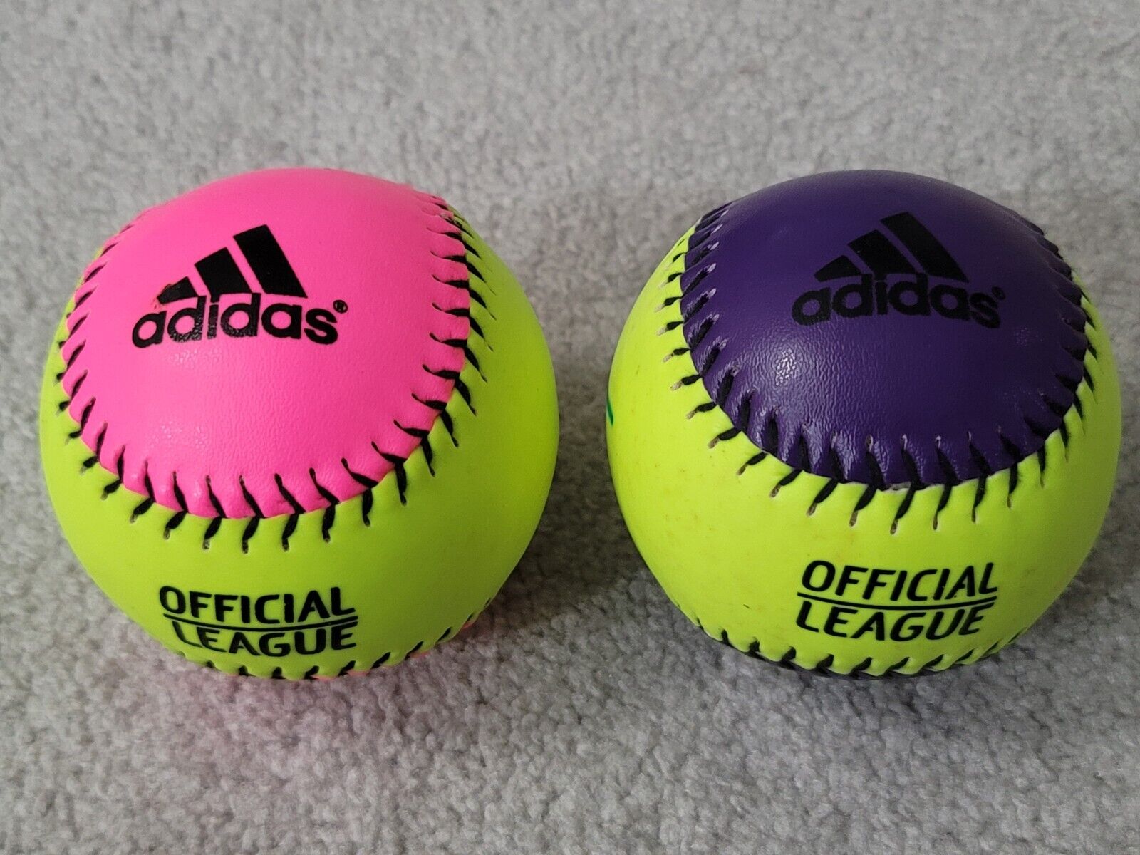 Adidas Official League 11" Fast Pitch Softballs Lot Of 2