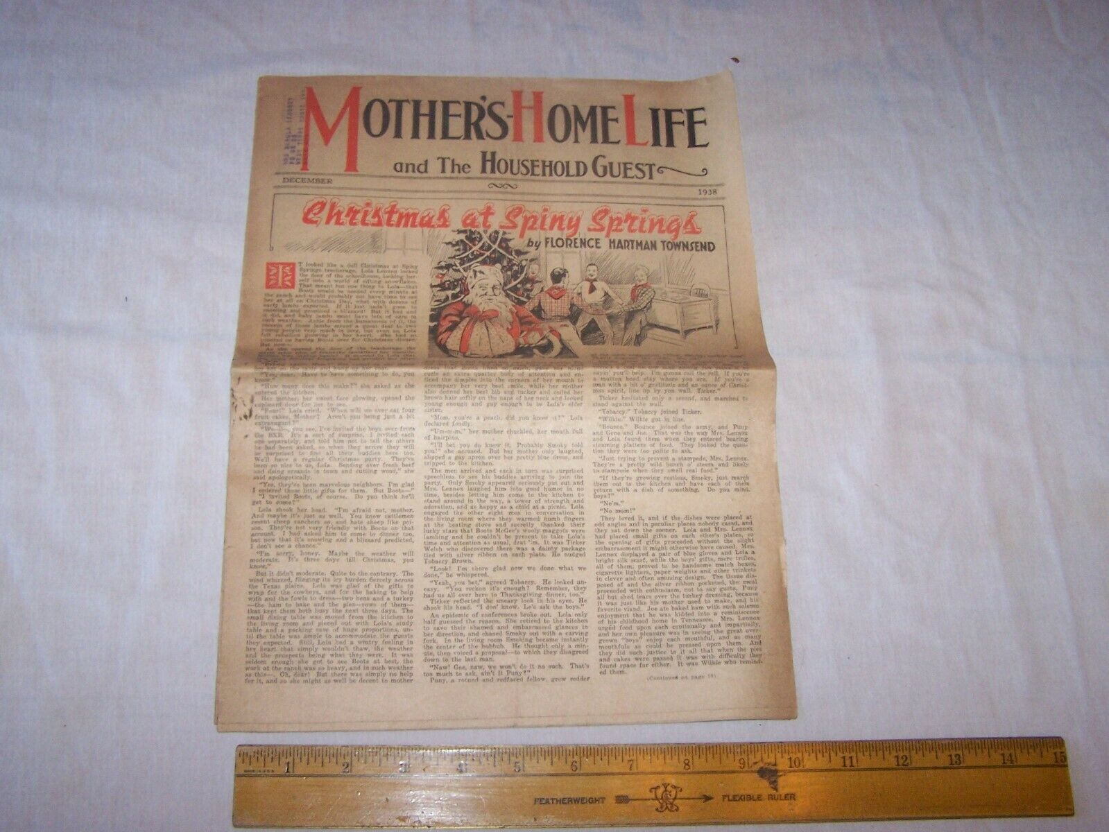 1938 Mother's Home Life And The Household Guest - Christmas Newspaper / Magazine