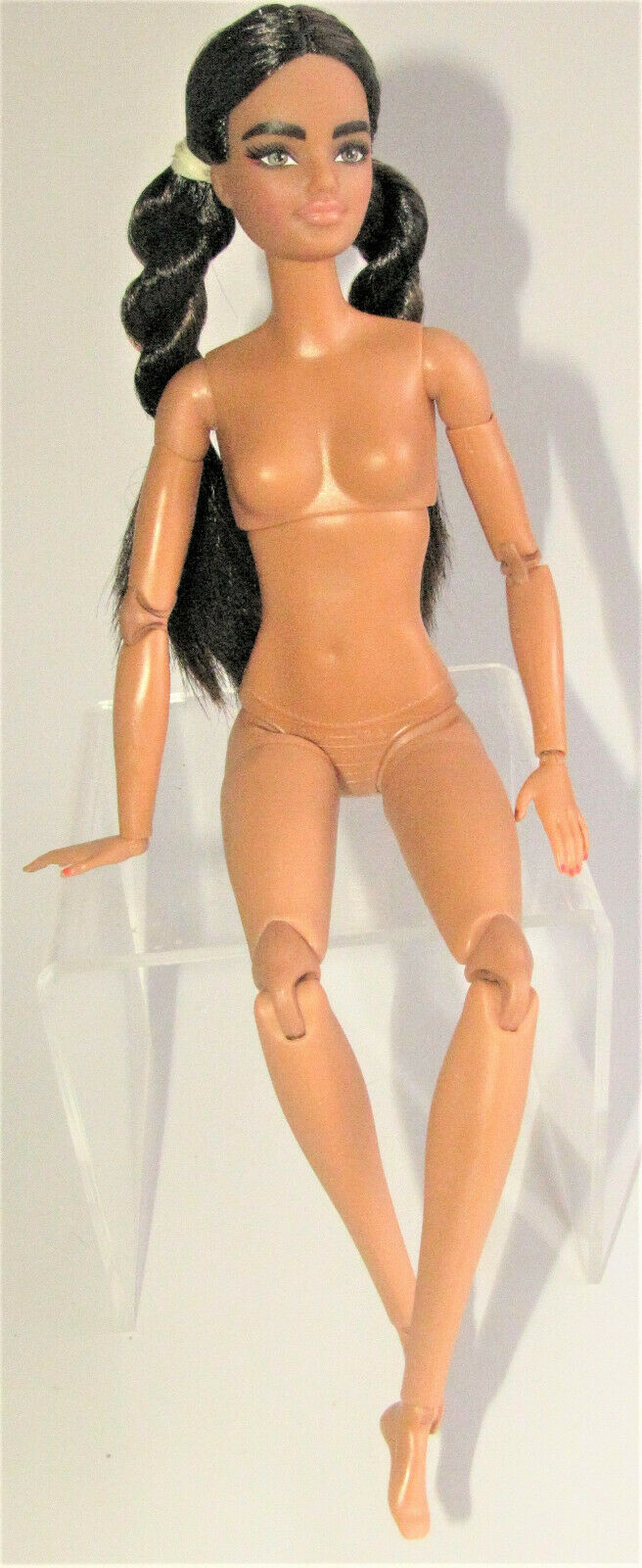 Nude Bmr1959 Barbie  Made To Move Fully Articulated 12in Brunette For Ooak