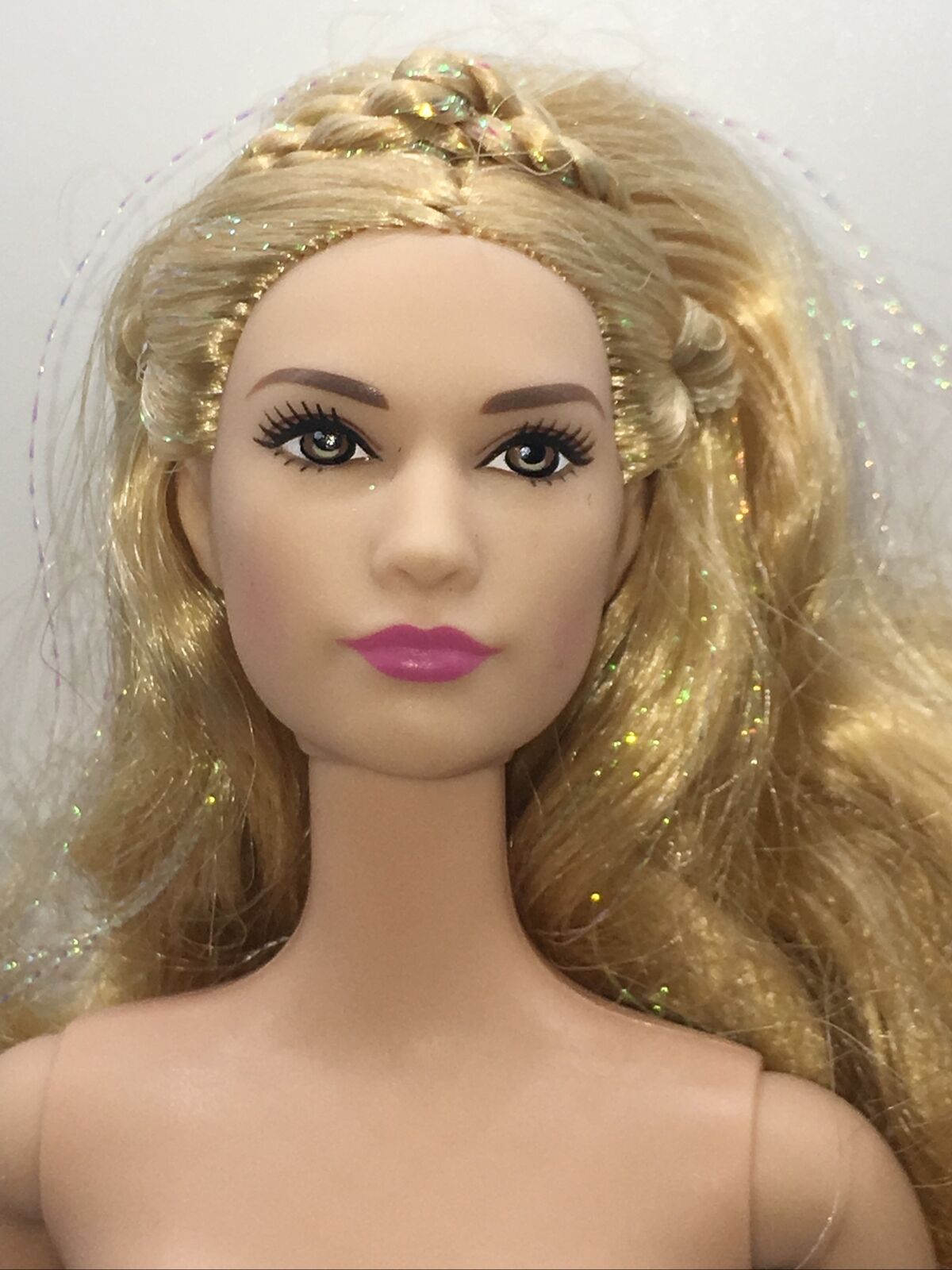 Nude Mattel Disney Lily James Cinderella Doll For Ooak