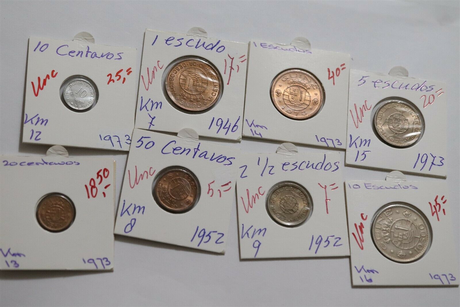 Guinea Portugal - 8 Coins Collection High Grade B38 Cm10 - 16