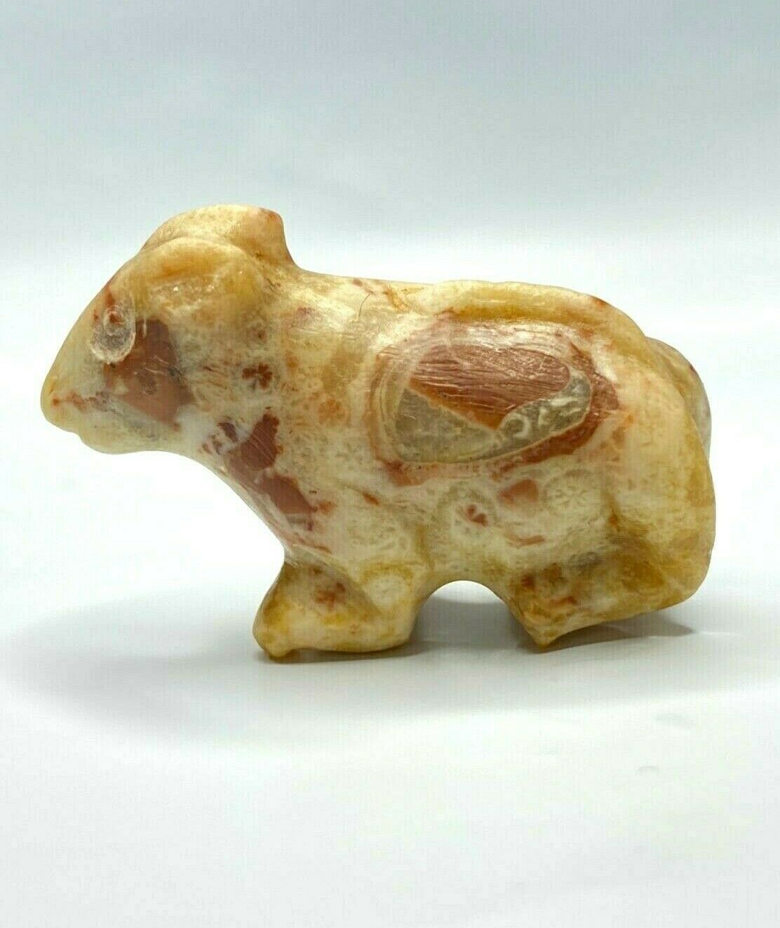 Old Ancient Antique Animals Lion Agate Figures Carved Stone Beautiful Beads