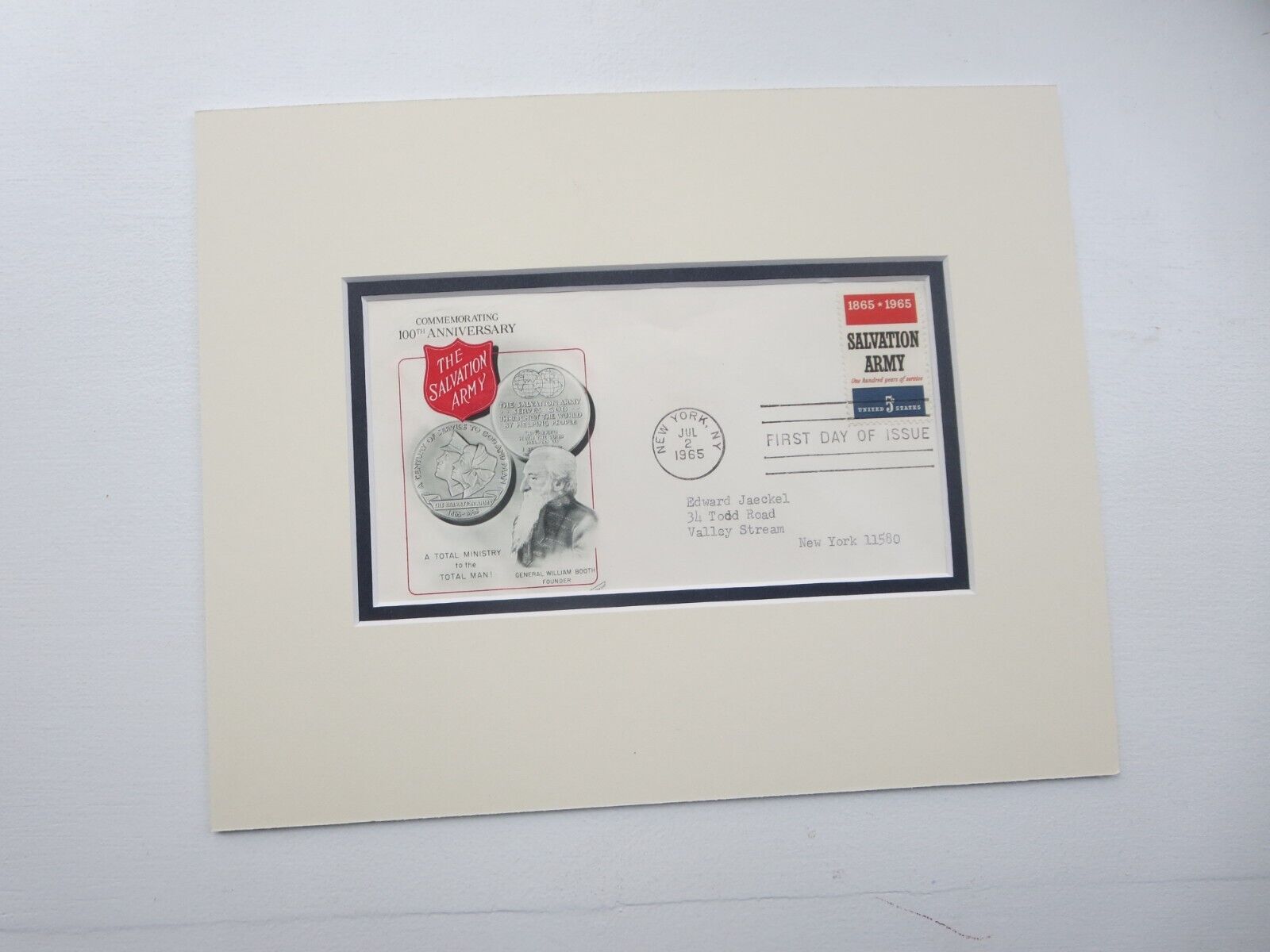 Honoring The Salvation Army And The First Day Cover Of Its Own Stamp