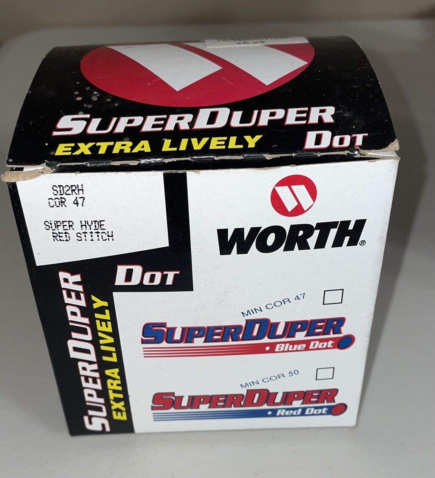 Worth Super Duper Blue Dot 47-50 Core Softball With Box