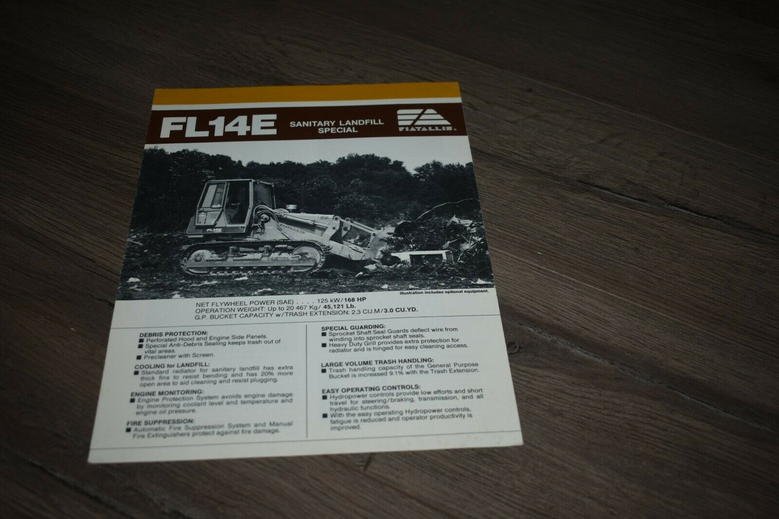 Fiatallis Fl14e Sanitary Landfill Special Sales Brochure