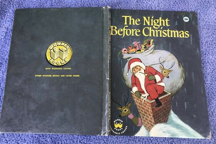 1965 Wonder Books 39c The Night Before Christmas - No Marks No Creases No Tears!