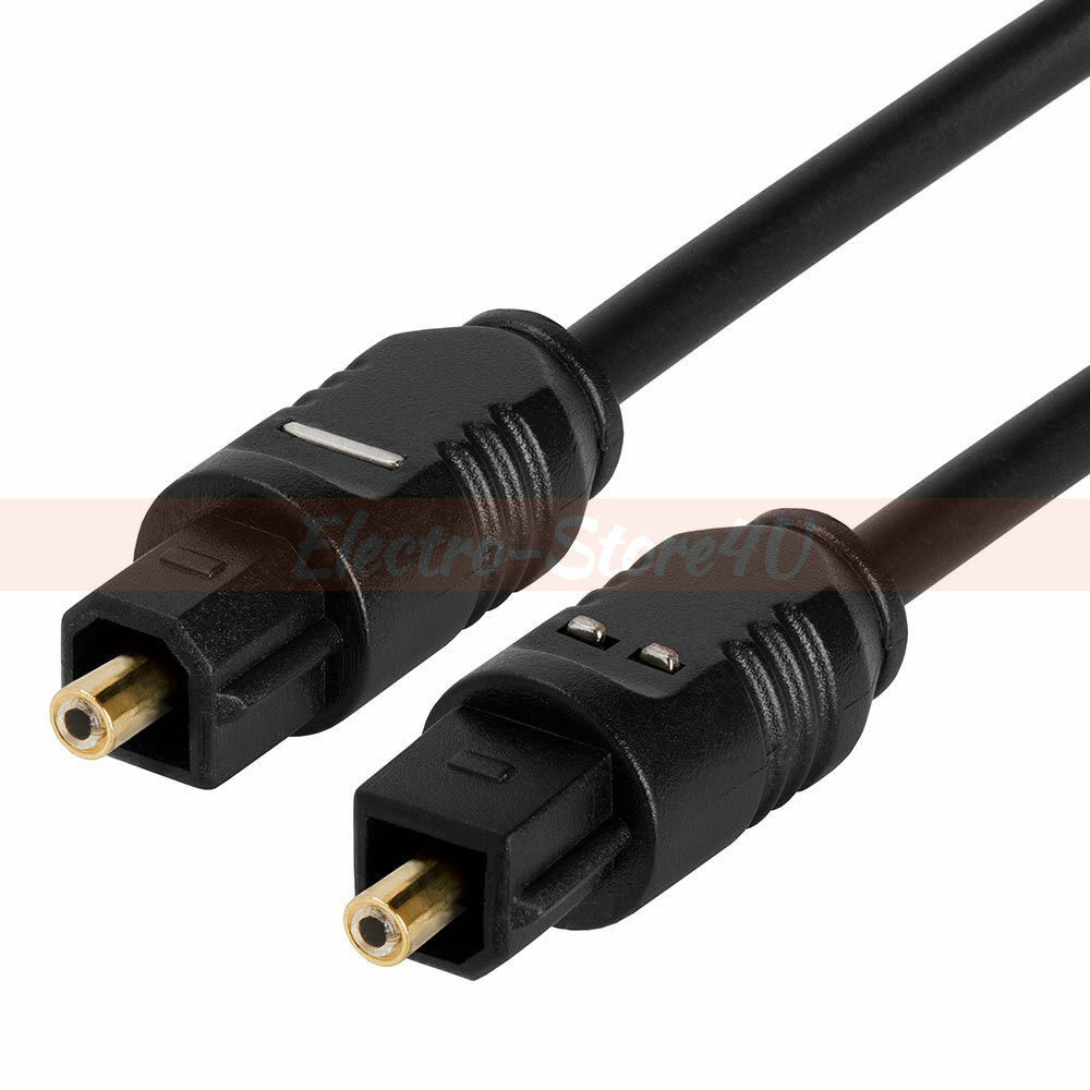 Toslink Fiber Optical Digital Audio Cable 1.5ft 3ft 6ft 12ft 25ft 50ft S/pdif