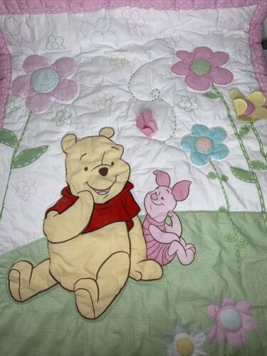 Disney Classic Winnie Pooh Friend Piglet 7 Piece Crib Bed Set