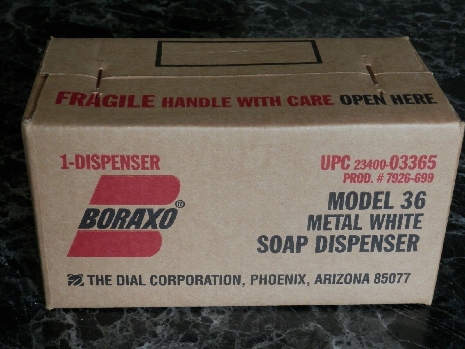 Vintage Boraxo Soap Dispenser Model 36 New In Box, Never Opened