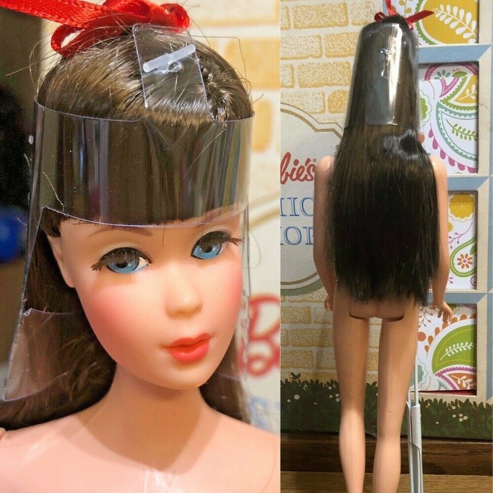 Vintage Repro Tn't  Mod Barbie Doll Xtra Long Hair  Bendable Legs Rooted Lashes