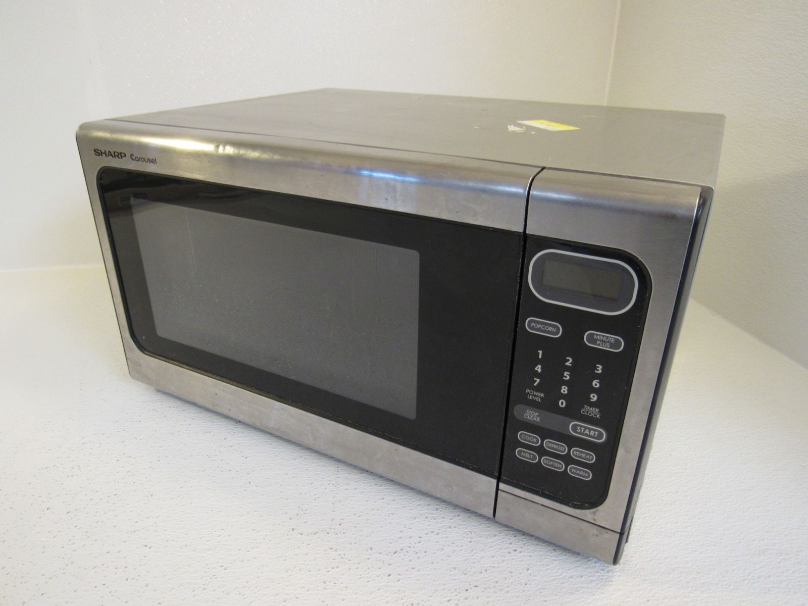 Sharp Countertop Turntable Microwave Oven U4 Stainless/black 1.4 Cuft R408ls