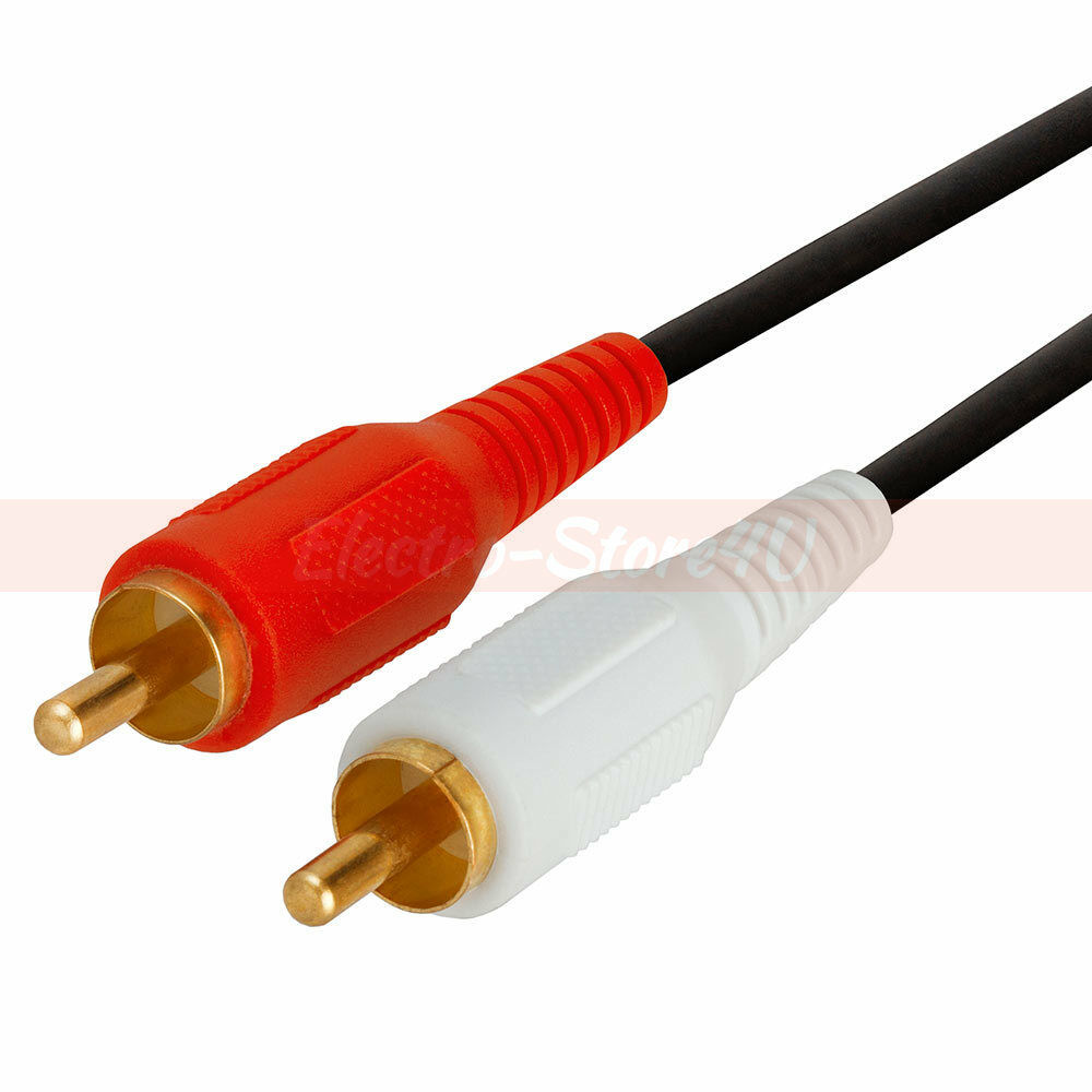 2 Rca Male To 2 Rca Male Cable 3ft 6ft 10ft 12ft 25ft Audio Stereo 2rca Dvd Hdtv