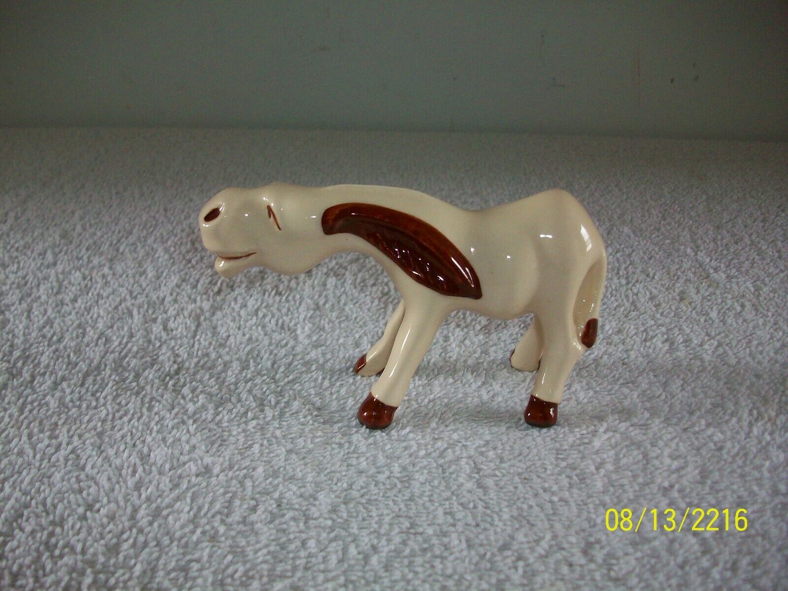 Vintage Shawnee Pottery Miniature Donkey / Mule 4 1/2" Inch Figurine