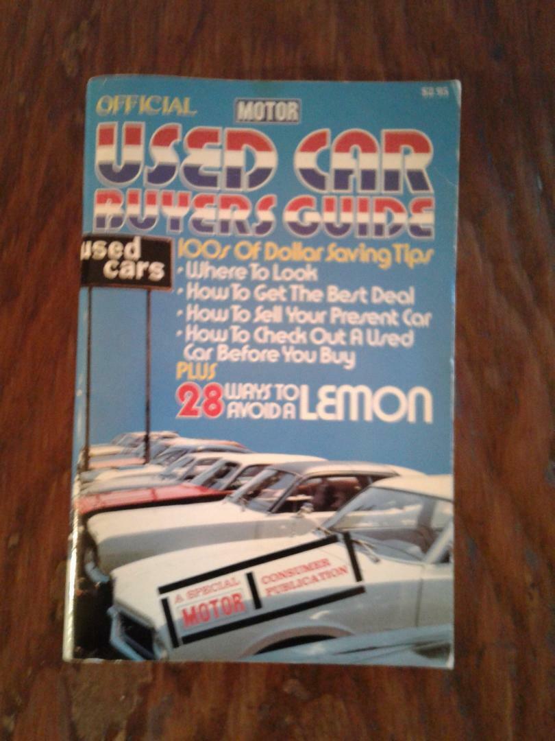 Official Used Car Buyers Guide, A Special Motor Consumer Publication, 1975