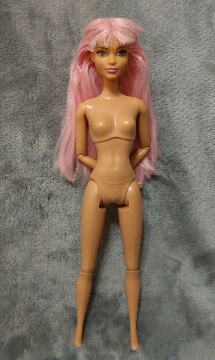 Barbie Doll Articulated Hybrid Pink Hair Ooak Nude