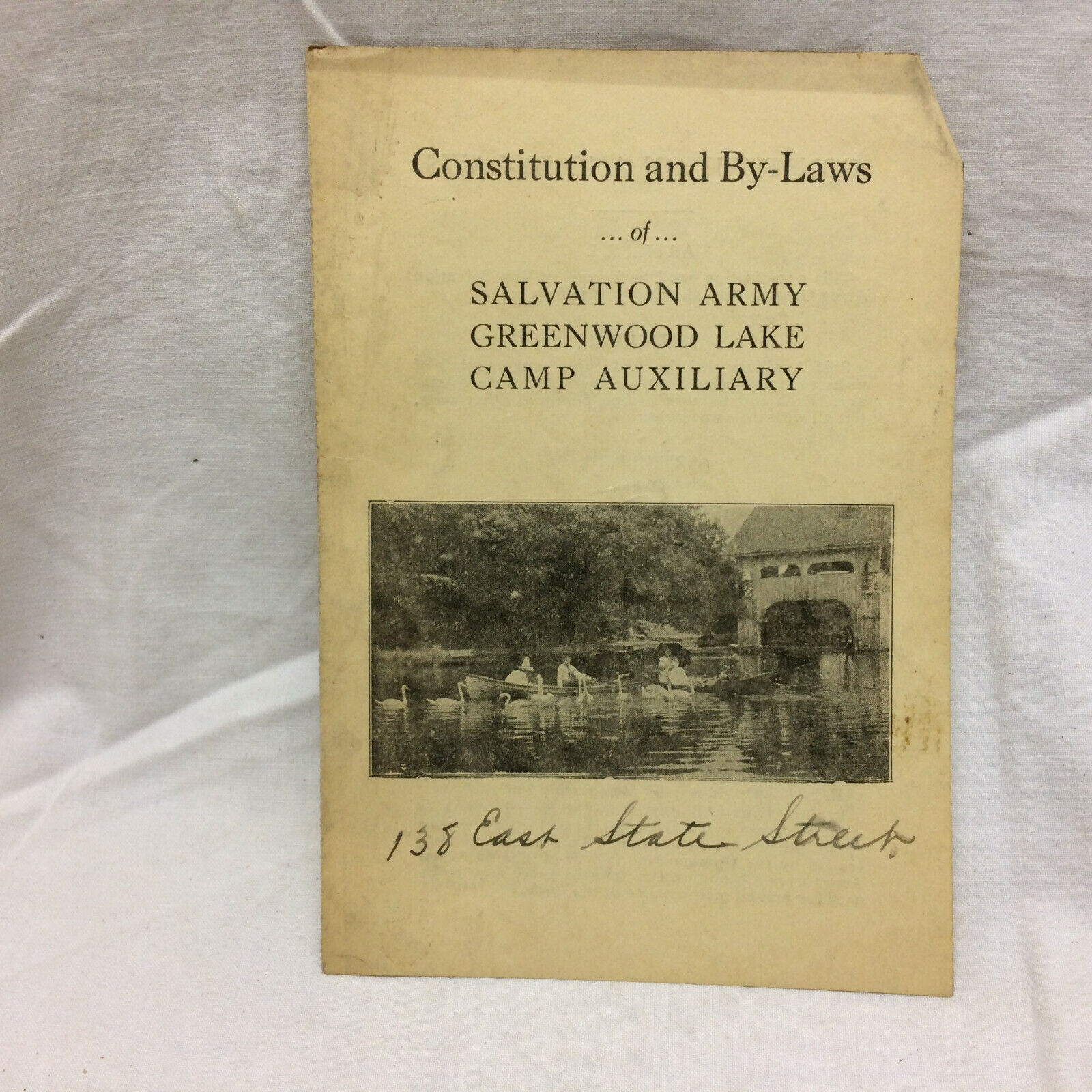 Vintage Salvation Army Leaflet Greenwood Lake Camp Auxiliary