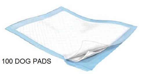 100 - Dog Puppy 23x24 Pet Housebreaking Pad, Pee Training Pads,  Underpads